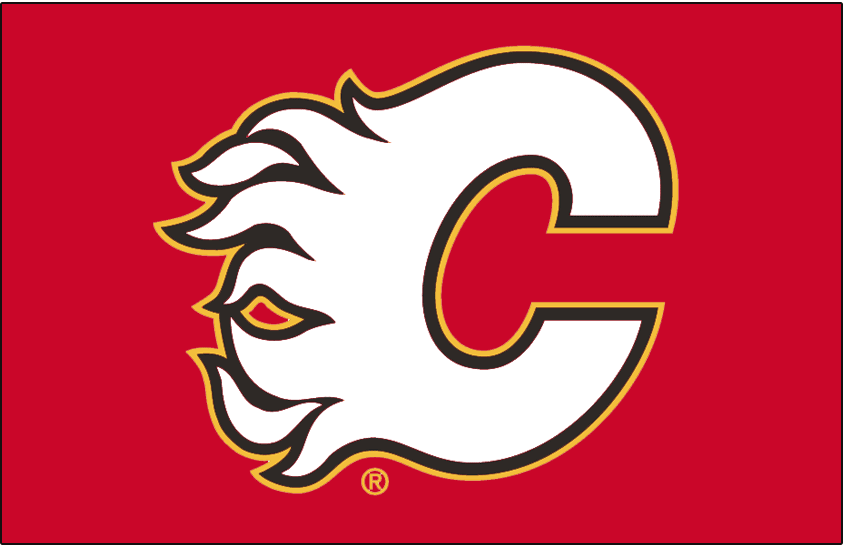 Calgary Flames 1994-2000 Jersey Logo fabric transfer